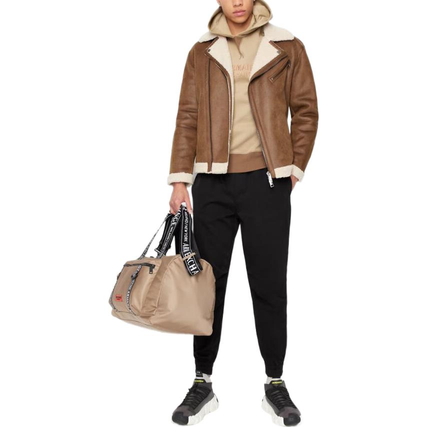 Purchase Armani Exchange FW22 駝色連帽衫字母印花套頭設計 6LZMBC-ZJBLZ-4715