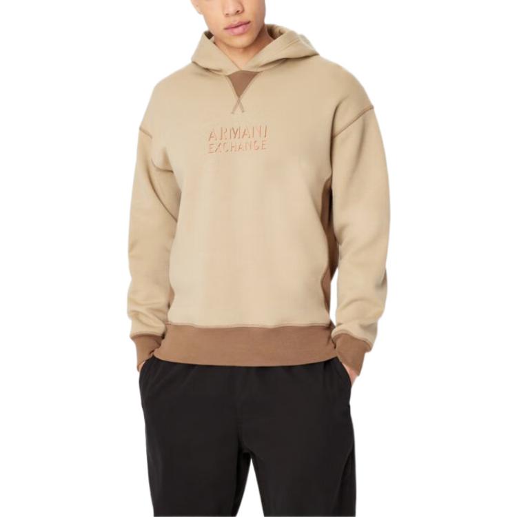 Details for Armani Exchange FW22 駝色連帽衫字母印花套頭設計 6LZMBC-ZJBLZ-4715