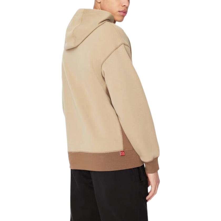 Sizing Armani Exchange FW22 駝色連帽衫字母印花套頭設計 6LZMBC-ZJBLZ-4715
