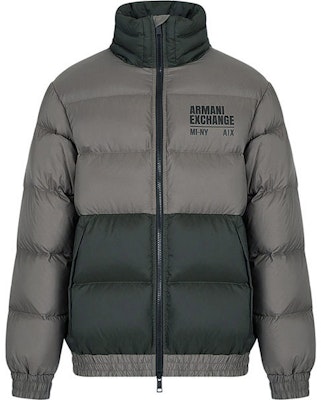 ARMANI EXCHANGE FW22 拼接Logo連帽羽絨外套 - 暗灰色 6LZB02-ZNUQZ-2845 Order ARMANI EXCHANGE FW22 拼接Logo連帽羽絨外套 - 暗灰色 6LZB02-ZNUQZ-2845