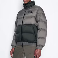 Purchase ARMANI EXCHANGE FW22 拼接Logo連帽羽絨外套 - 暗灰色 6LZB02-ZNUQZ-2845