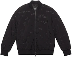 Armani Exchange FW22 Embroidered Logo Bomber Jacket Men’s Black 6LZB04-ZNUDZ-22BA Armani Exchange FW22 Embroidered Logo Bomber Jacket Men’s Black 6LZB04-ZNUDZ-22BA