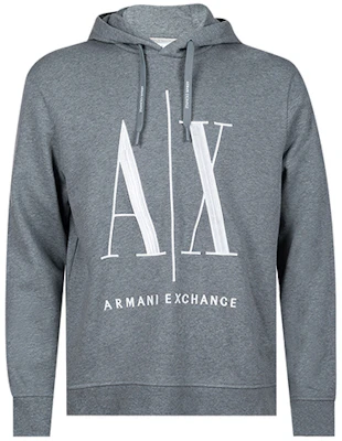 Armani Exchange FW22 灰色連帽衫配色拼接刺繡標誌 8NZMPC-ZJ1ZZ-3930 Order Armani Exchange FW22 灰色連帽衫配色拼接刺繡標誌 8NZMPC-ZJ1ZZ-3930