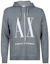 Order Armani Exchange FW22 灰色連帽衫配色拼接刺繡標誌 8NZMPC-ZJ1ZZ-3930