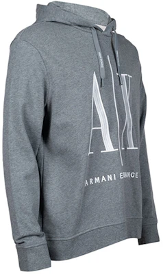 Armani Exchange FW22 灰色連帽衫配色拼接刺繡標誌 8NZMPC-ZJ1ZZ-3930 Shop Armani Exchange FW22 灰色連帽衫配色拼接刺繡標誌 8NZMPC-ZJ1ZZ-3930