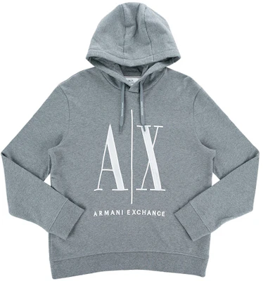 Armani Exchange FW22 灰色連帽衫配色拼接刺繡標誌 8NZMPC-ZJ1ZZ-3930 Details for Armani Exchange FW22 灰色連帽衫配色拼接刺繡標誌 8NZMPC-ZJ1ZZ-3930