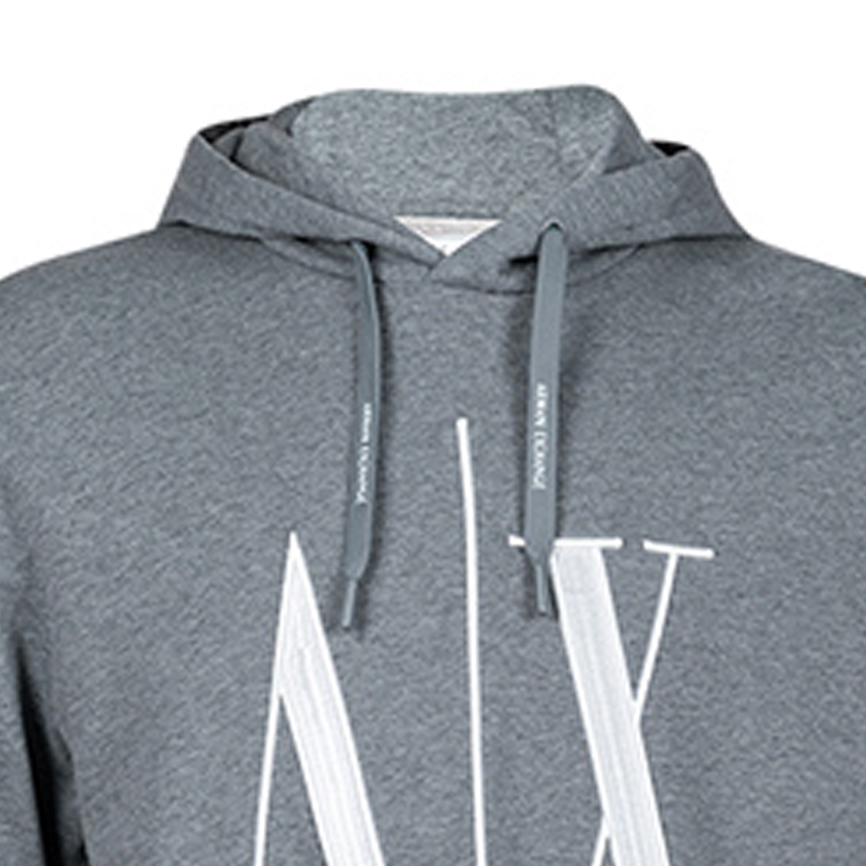 Sizing Armani Exchange FW22 灰色連帽衫配色拼接刺繡標誌 8NZMPC-ZJ1ZZ-3930