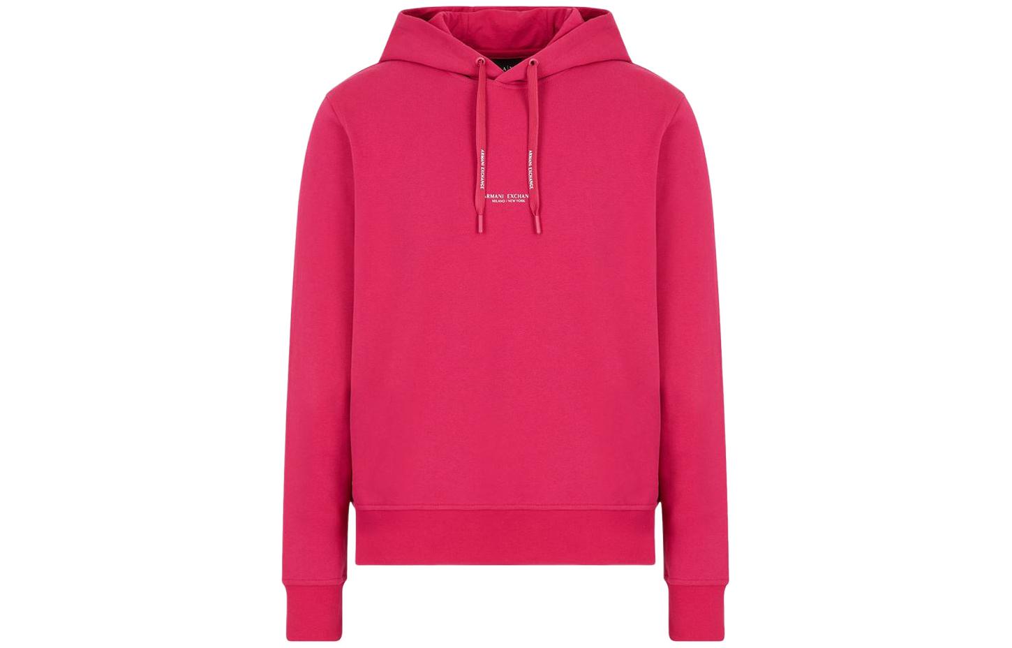Armani Exchange FW22 Logo Letter Hoodie Men’s Purple Red 8NZM94-ZJKRZ-1463