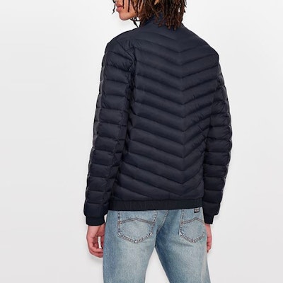 ARMANI EXCHANGE FW22 Quilted Down Jacket Navy Blue Winter Coat. 8NZB52-ZNW3Z-15578 Purchase ARMANI EXCHANGE FW22 Quilted Down Jacket Navy Blue Winter Coat. 8NZB52-ZNW3Z-15578