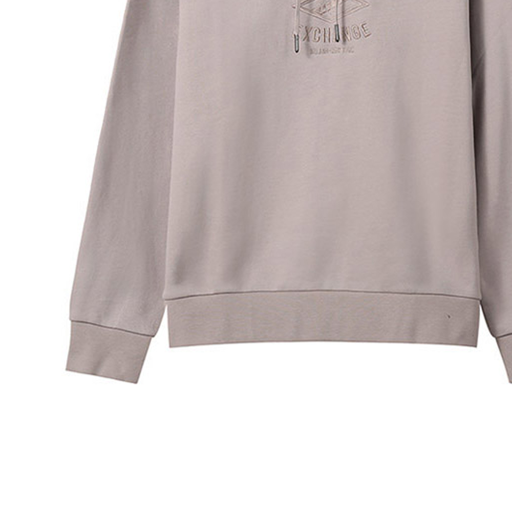 Details for Armani Exchange FW22 純色刺繡標誌連帽衫 米色棕 6LZMLD-ZJNBZ-1709
