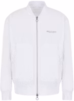 Armani Exchange FW22 White Letter Print Zip Jacket for Men 3LZBL2-ZNSPZ-11100 Armani Exchange FW22 White Letter Print Zip Jacket for Men 3LZBL2-ZNSPZ-11100