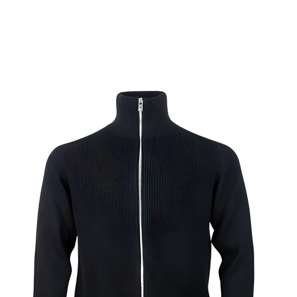 Cheap ARMANI EXCHANGE FW23 黑色高領拉鏈紋理針織毛衣 6RZE6A-ZM1LZ-1200