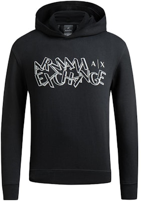 ARMANI EXCHANGE FW23 Hoodie Hitam dengan Cetakan Logo. 6RZMBB-ZJBWZ-1200 Order ARMANI EXCHANGE FW23 Hoodie Hitam dengan Cetakan Logo. 6RZMBB-ZJBWZ-1200