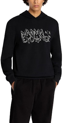 ARMANI EXCHANGE FW23 Hoodie Hitam dengan Cetakan Logo. 6RZMBB-ZJBWZ-1200 Purchase ARMANI EXCHANGE FW23 Hoodie Hitam dengan Cetakan Logo. 6RZMBB-ZJBWZ-1200
