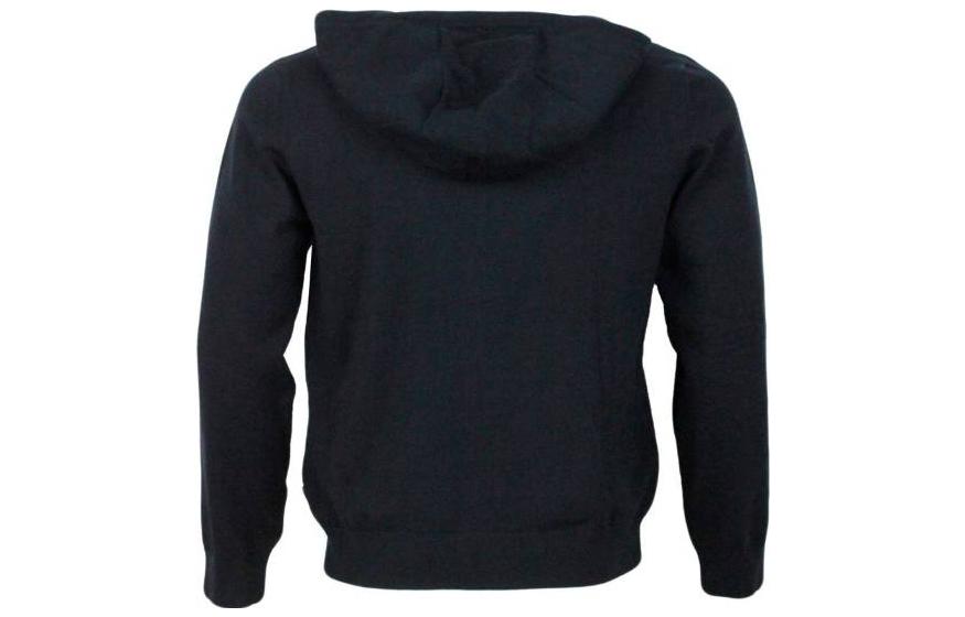 Lookbook ARMANI EXCHANGE FW23  Blue Solid Zip-Up Hoodie Sweater. 6RZE1B-ZMX8Z-1200