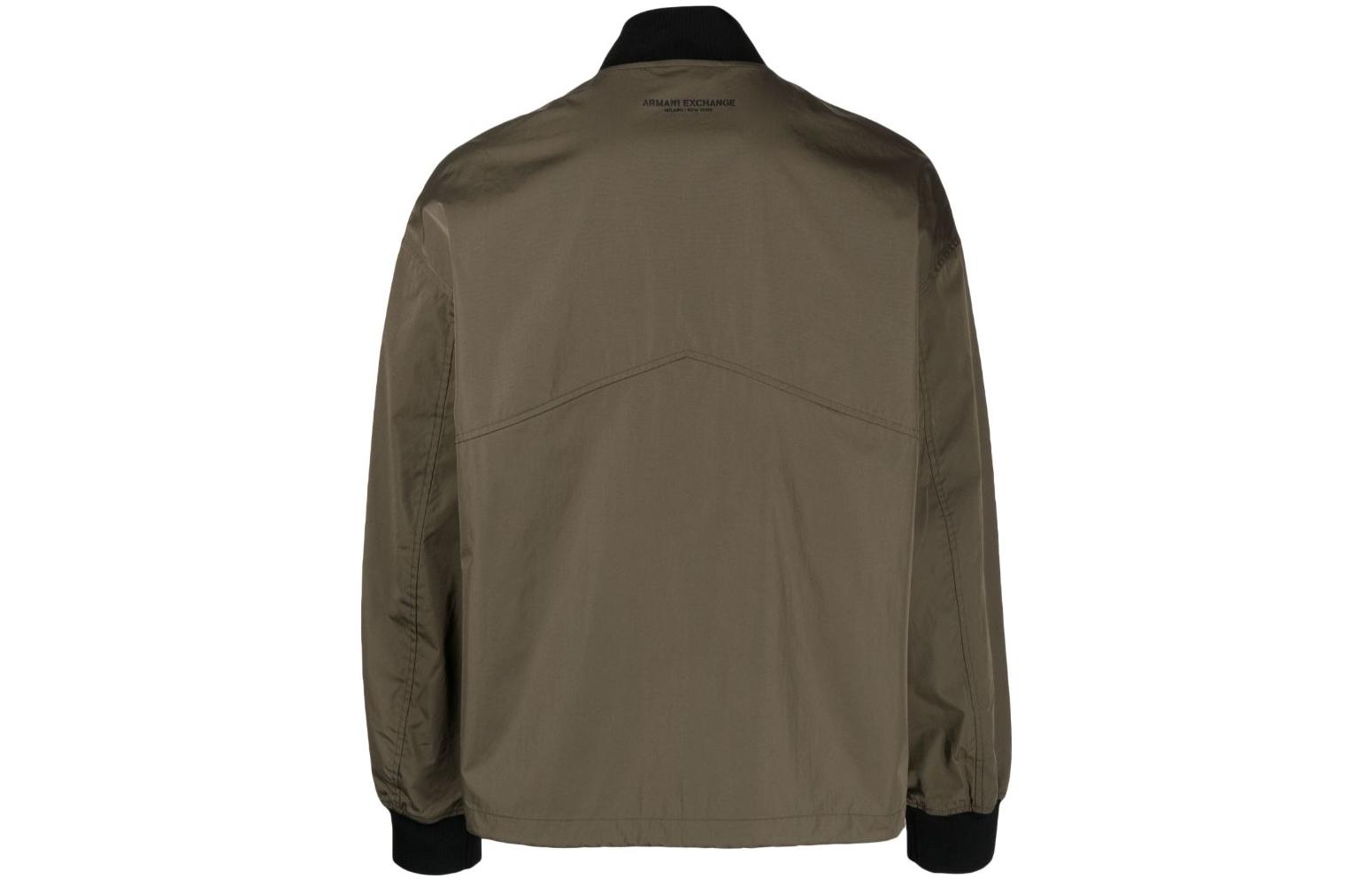 Lookbook ARMANI EXCHANGE FW23  Logo Print Single-Breasted Pilot Jacket. 6RZBL2-ZN2QZ-1784