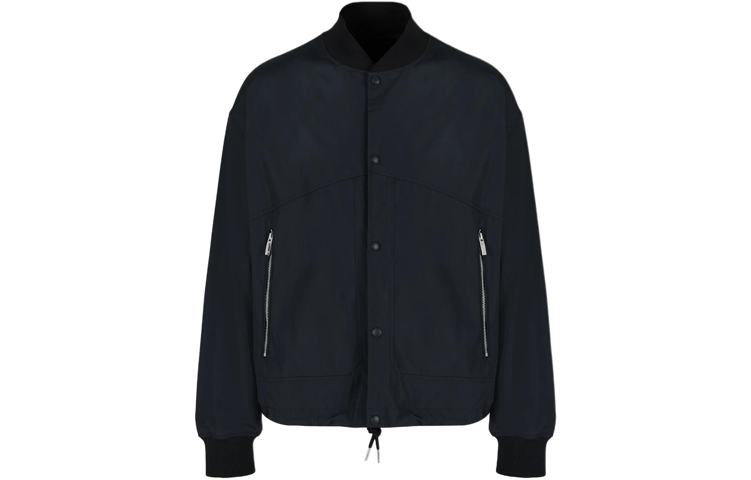 Shop ARMANI EXCHANGE FW23  Logo Print Single-Breasted Pilot Jacket. 6RZBL2-ZN2QZ-1784