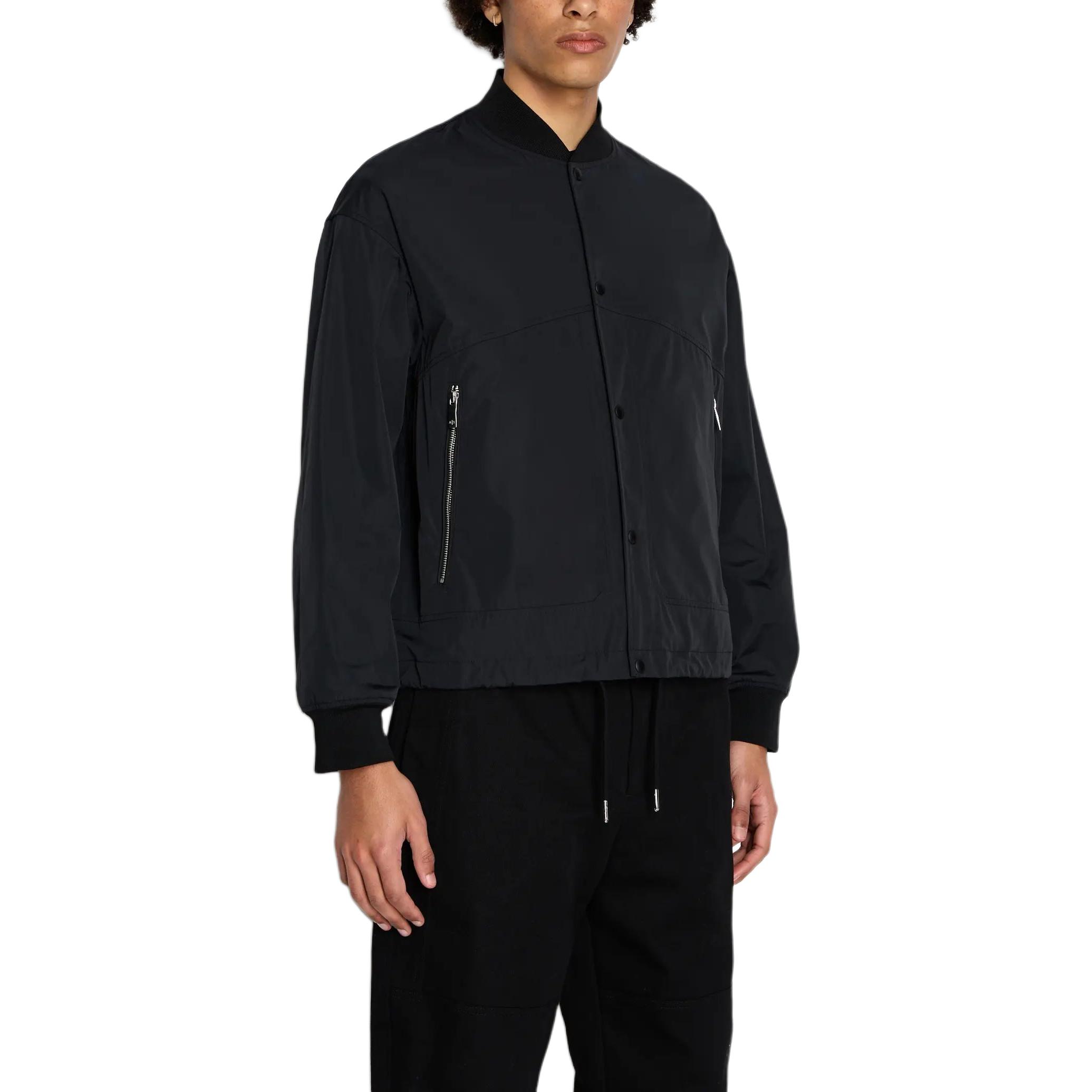 Purchase ARMANI EXCHANGE FW23  Logo Print Single-Breasted Pilot Jacket. 6RZBL2-ZN2QZ-1784