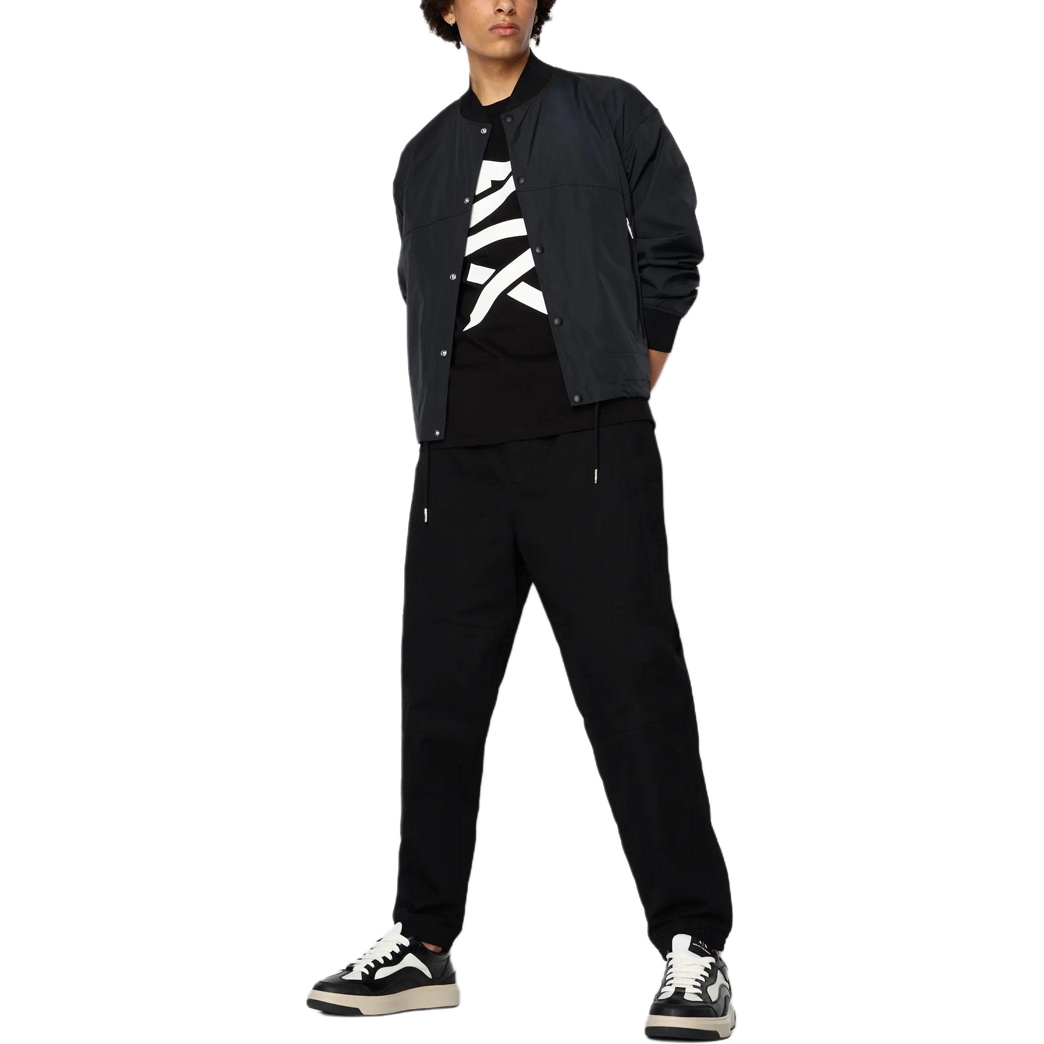 Sizing ARMANI EXCHANGE FW23  Logo Print Single-Breasted Pilot Jacket. 6RZBL2-ZN2QZ-1784