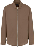 Armani Exchange FW23 Brown Solid Zip-Up Collar Jacket 6RZCL6-ZN2VZ-1784 Armani Exchange FW23 Brown Solid Zip-Up Collar Jacket 6RZCL6-ZN2VZ-1784