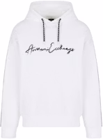 Armani Exchange FW23 Colorblock Logo Print Hoodie for Men 6RZMLD-ZJZGZ-1116 Armani Exchange FW23 Colorblock Logo Print Hoodie for Men 6RZMLD-ZJZGZ-1116