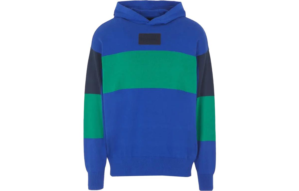 Armani Exchange FW23 Colorblock Pullover Sweatshirt Multicolor 6RZM1A-ZMX8Z-65AP