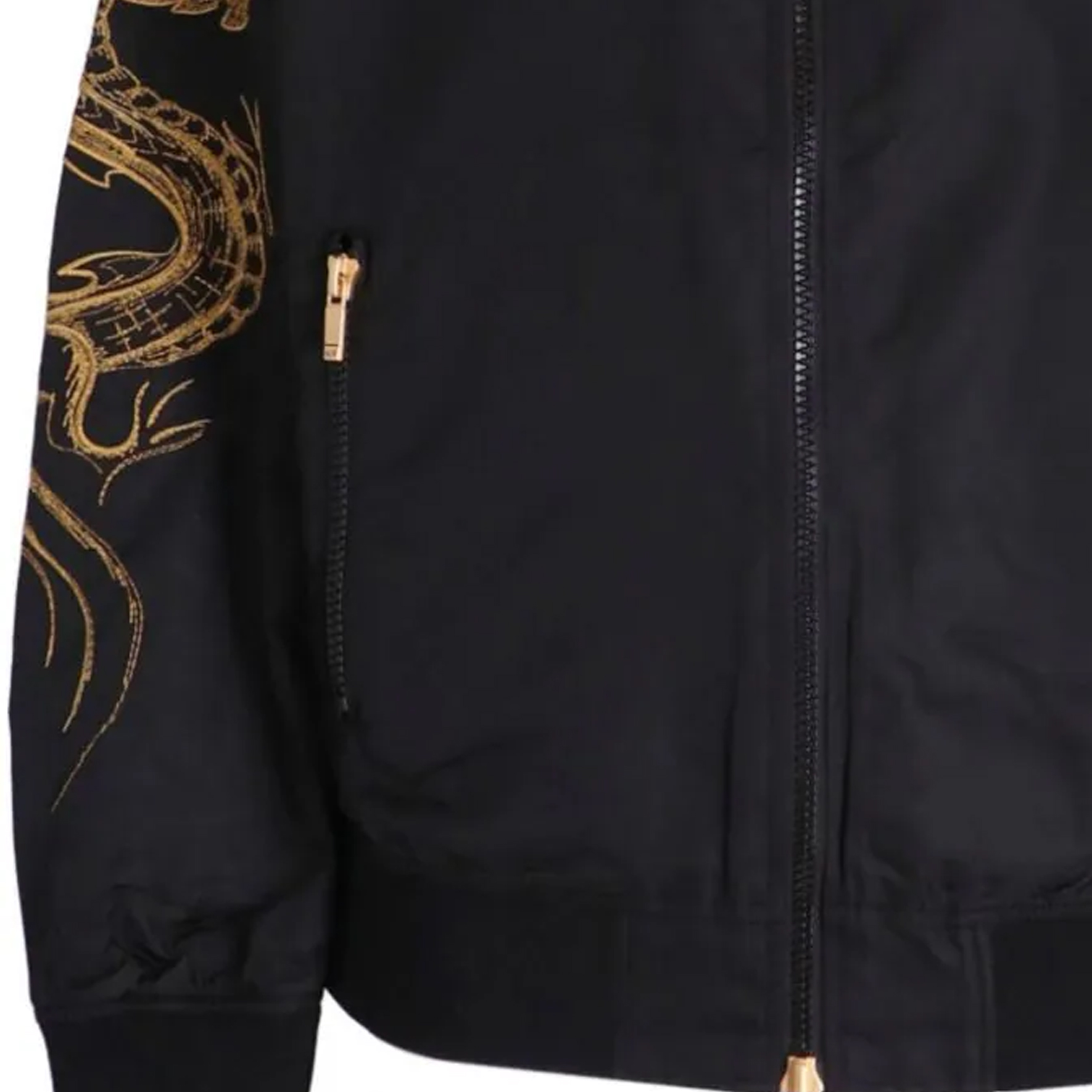 Details for 아르마니 익스체인지 FW23 드래곤 로고 자수 블랙 남성 재킷. 3DZB10-ZNUBZ-1200