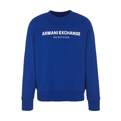 Armani Exchange FW23 Letter Print Crewneck Pullover Sweatshirt 6RZMHG-ZJDGZ-115AE