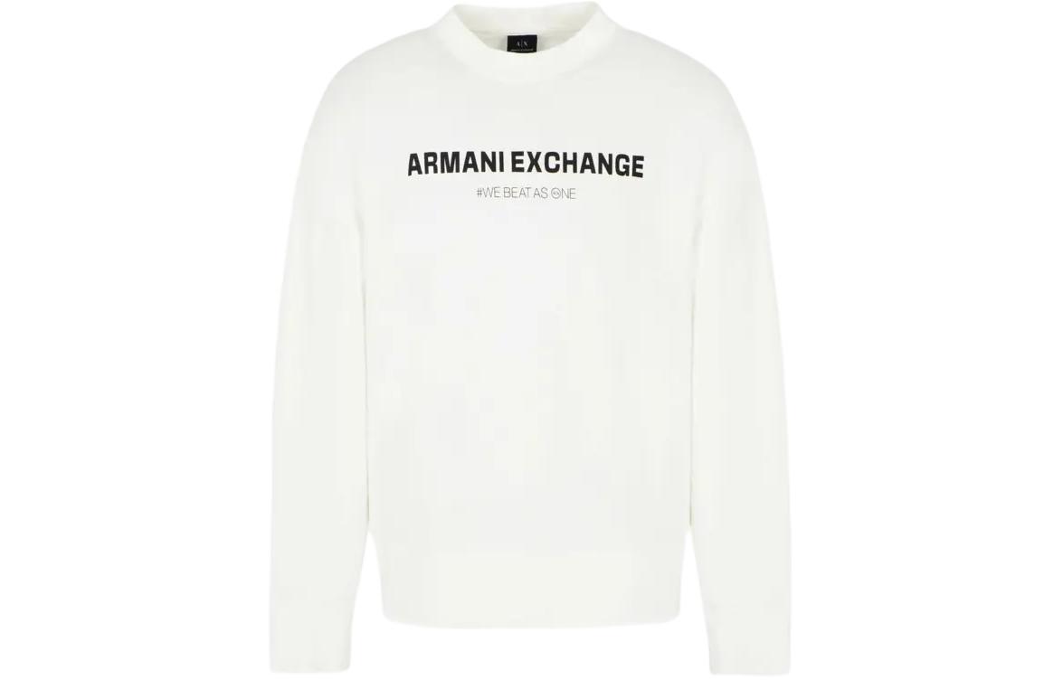 Order Armani Exchange FW23 Baju Sejuk Crewneck Cetakan Huruf 6RZMHG-ZJDGZ-115AE