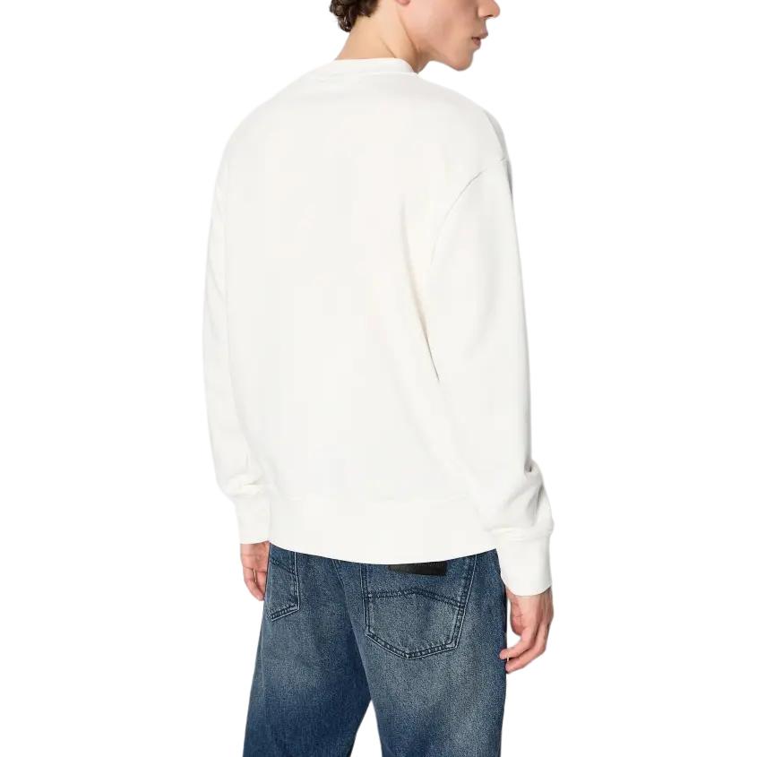 Shop Armani Exchange FW23 Baju Sejuk Crewneck Cetakan Huruf 6RZMHG-ZJDGZ-115AE