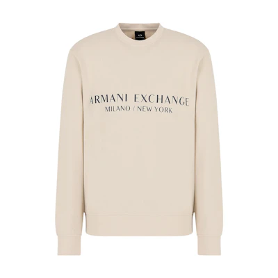 Armani Exchange FW23 Logo Print Crewneck Pullover Sweatshirt Men 8NZM88-ZJKRZ-1934