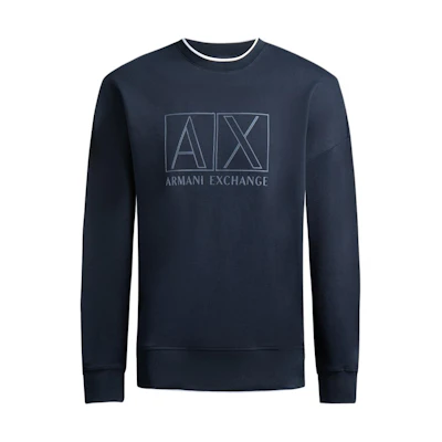 Armani Exchange FW23 Logo Print Crewneck Sweatshirt 6RZMHJ-ZJDJZ-1510