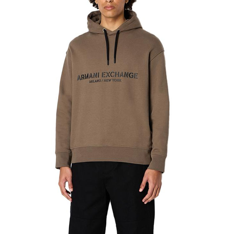 Armani Exchange FW23 Logo Print Drawstring Hoodie for Men 6RZMLE-ZJ4XZ-1784 圖 5