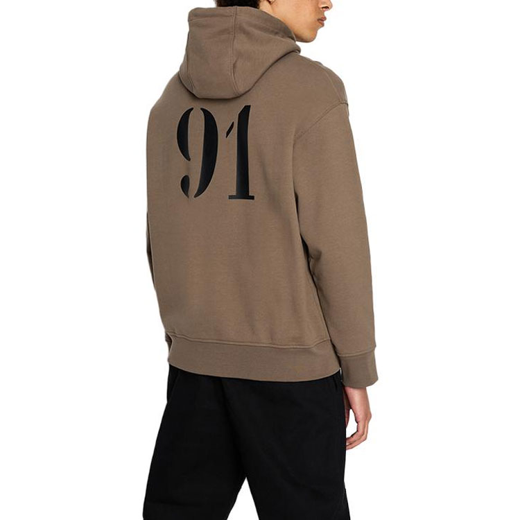 Armani Exchange FW23 Logo Print Drawstring Hoodie for Men 6RZMLE-ZJ4XZ-1784 圖 6