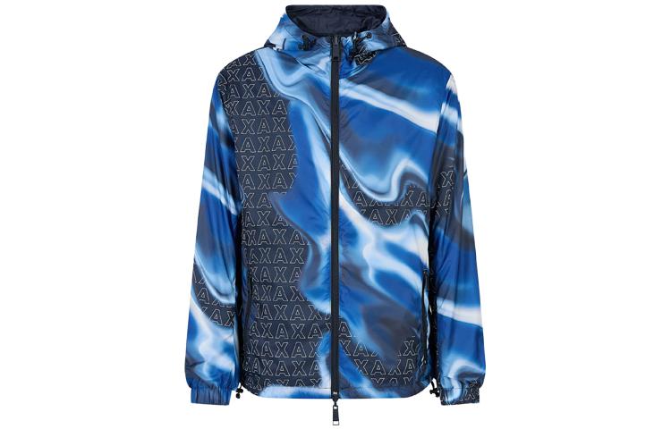 Order Armani Exchange FW23 雙面穿Logo圖案外套 深藍色 6RZB10-ZNUQZ-25EZ