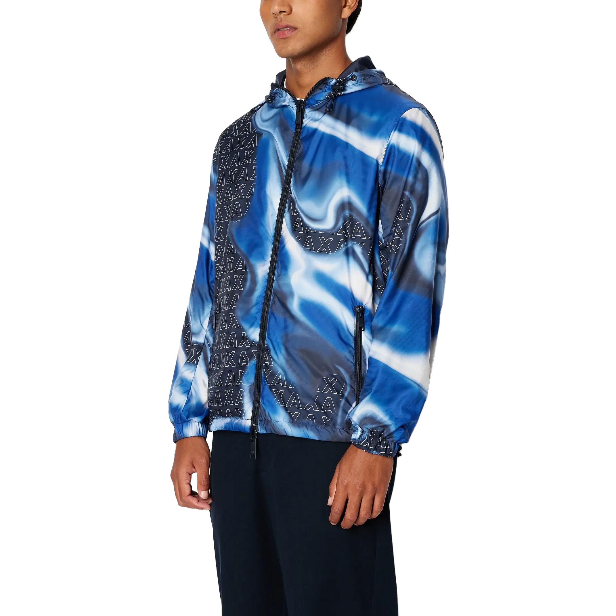 Purchase Armani Exchange FW23 雙面穿Logo圖案外套 深藍色 6RZB10-ZNUQZ-25EZ