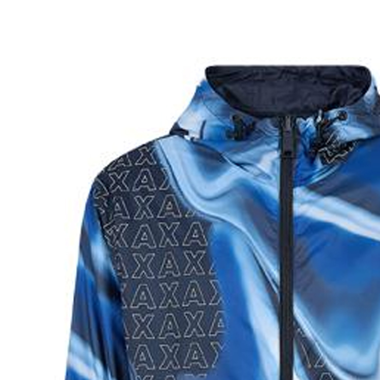 Details for Armani Exchange FW23 雙面穿Logo圖案外套 深藍色 6RZB10-ZNUQZ-25EZ