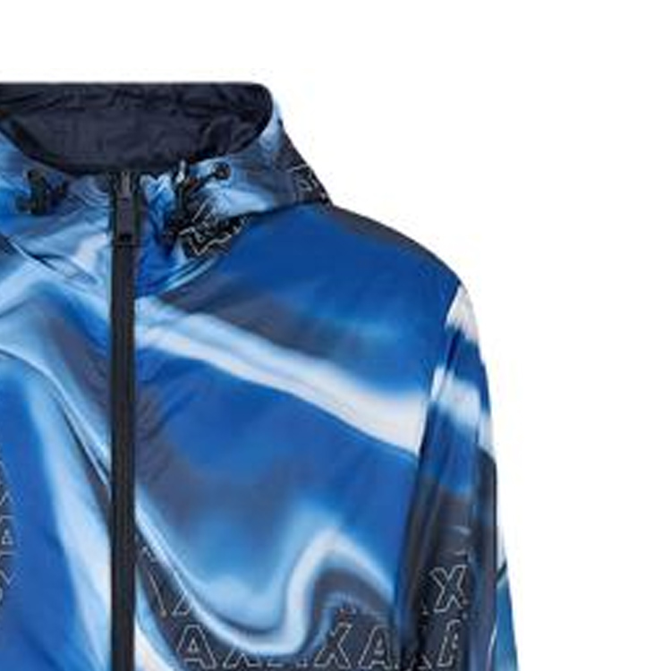 Sizing Armani Exchange FW23 雙面穿Logo圖案外套 深藍色 6RZB10-ZNUQZ-25EZ