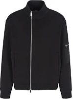 Armani Exchange FW24 Black Logo Stand Collar Zip-Up Jacket XM000085-AF10818-UC001 Armani Exchange FW24 Black Logo Stand Collar Zip-Up Jacket XM000085-AF10818-UC001