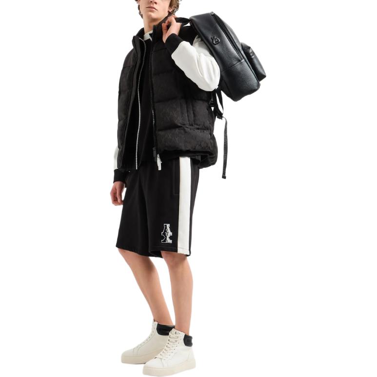 Shop 阿玛尼AX FW24拼色logo立领拉链卫衣 男款 多色 6DZMLE-ZJ4XZ-52AM