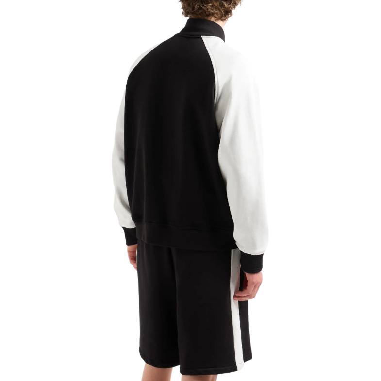 Purchase 阿玛尼AX FW24拼色logo立领拉链卫衣 男款 多色 6DZMLE-ZJ4XZ-52AM