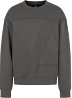 Armani Exchange FW24 Gray Logo Crewneck Loose-Fit Long Sleeve Sweatshirt 6DZMJA-ZJNKZ-19AC Armani Exchange FW24 Gray Logo Crewneck Loose-Fit Long Sleeve Sweatshirt 6DZMJA-ZJNKZ-19AC