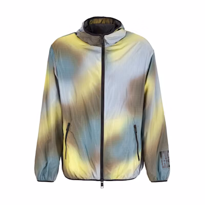 Armani Exchange Gradient Logo Print Zip-Up Hooded Jacket Yellow () 3DZB21-ZNKRZ-7600