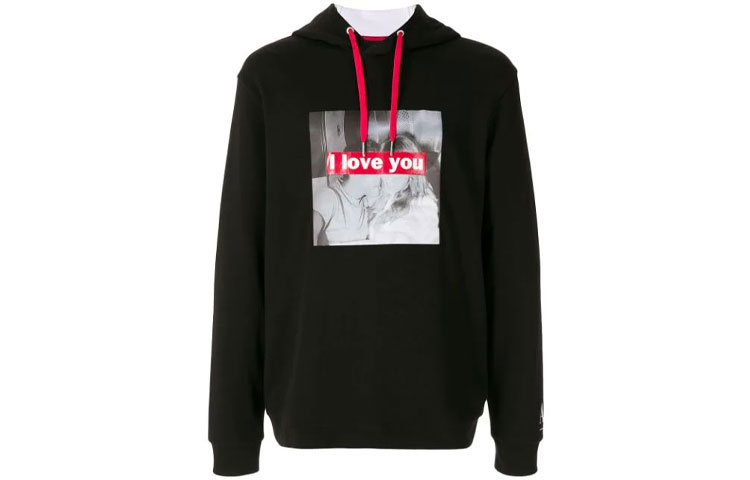 Order Armani Exchange Graphic Print Pullover Sweatshirt Black 6HZMFJZJBAZ-7285