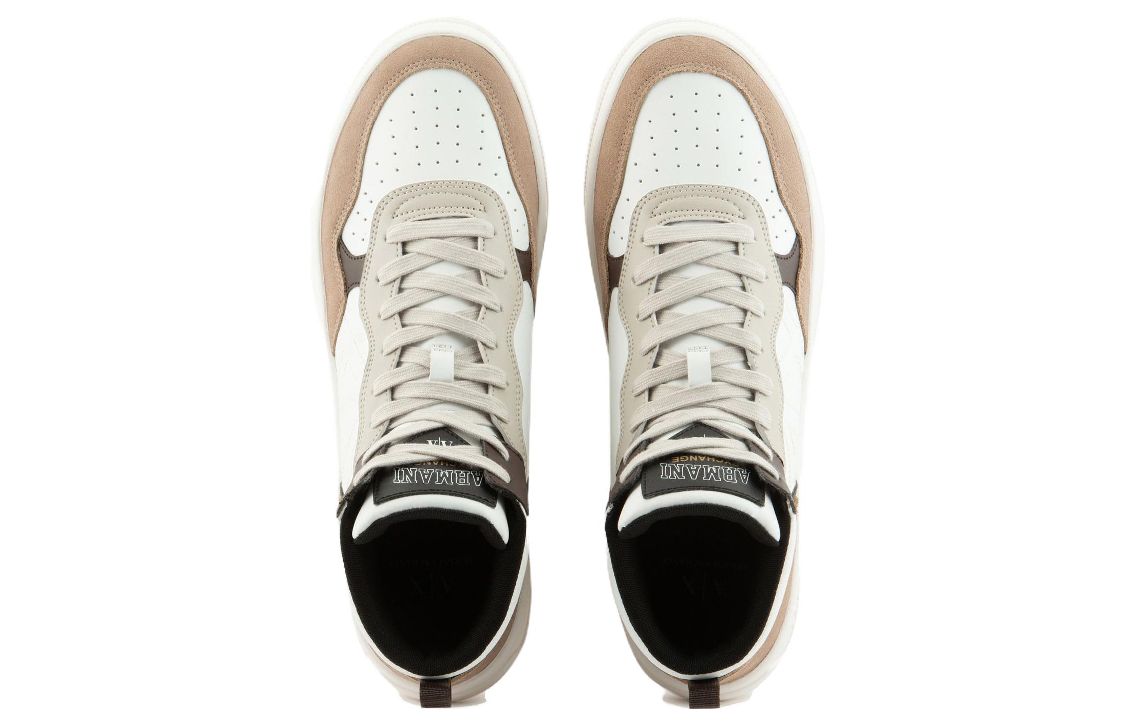 Shop Armani Exchange High-Top Sneaker 'Beige' XUZ040XV7631T041