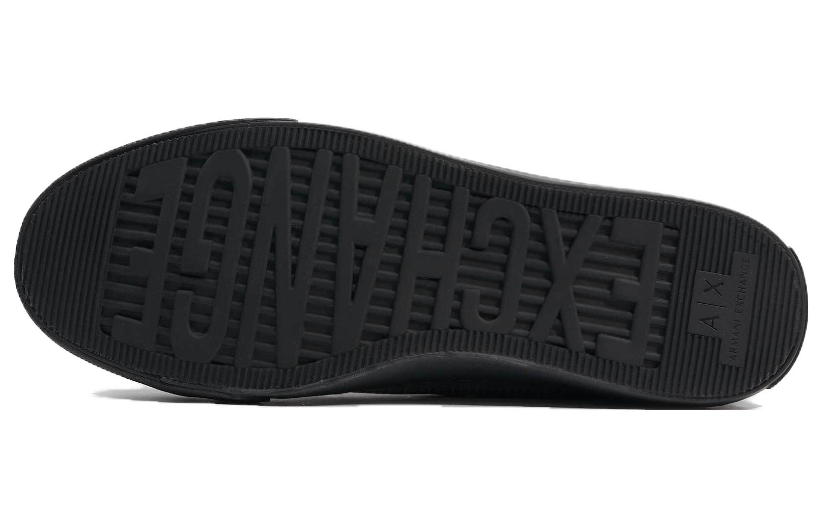 Details for Armani Exchange High-Top Sneaker 'Black Leather' XUZ021XV55000007