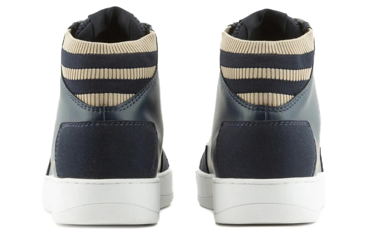 Armani Exchange High-Top Sneakers 'Blue' 圖 3