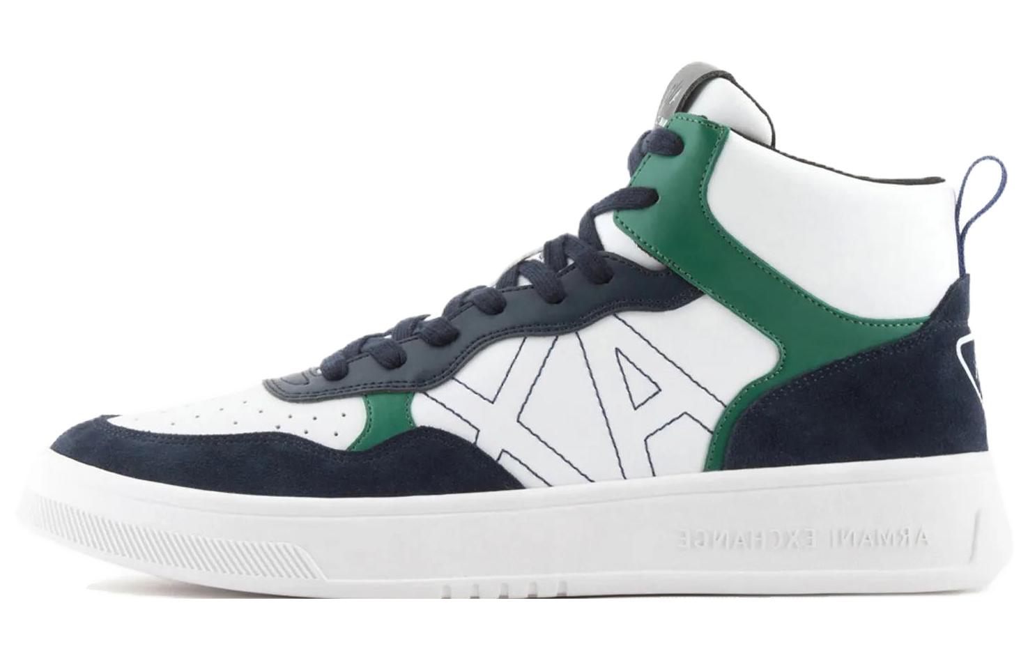 Armani Exchange High-Top Sneakers 'Green'