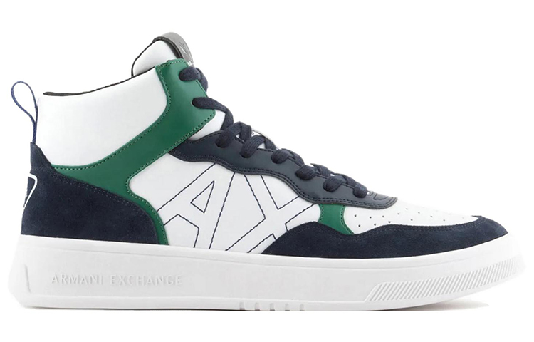 Armani Exchange High-Top Sneakers 'Green' 圖 2