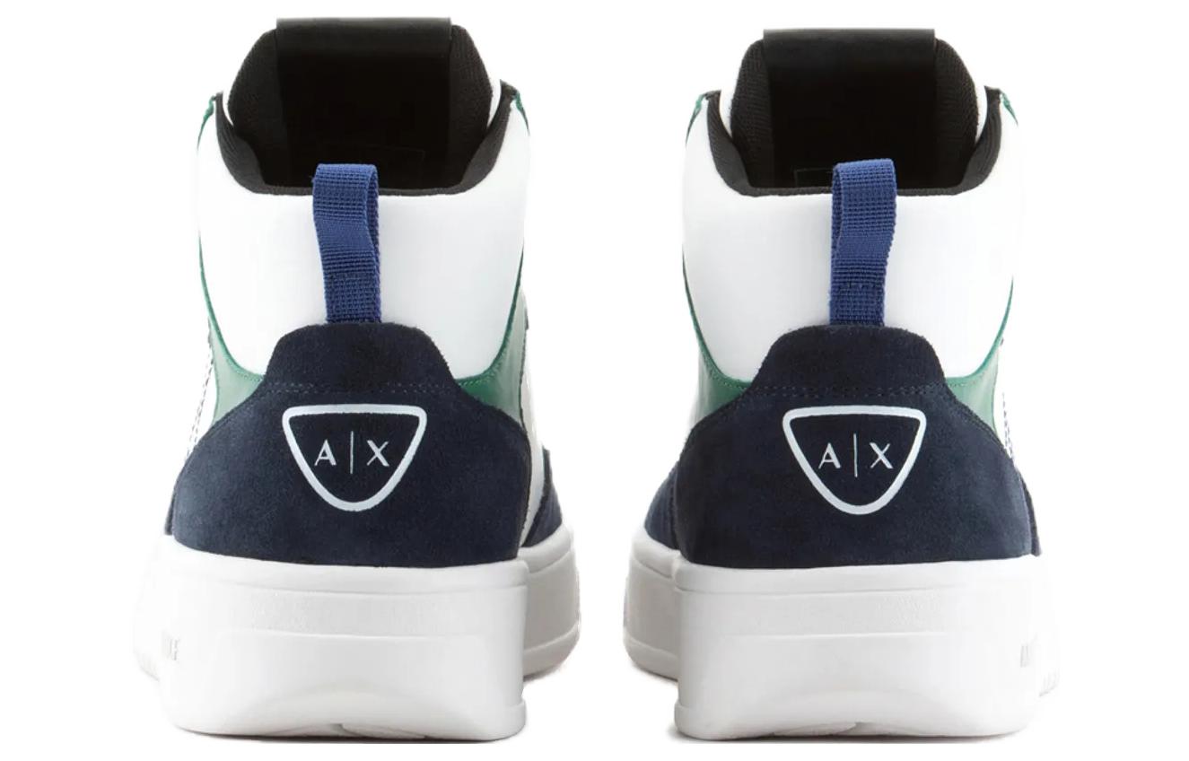 Armani Exchange High-Top Sneakers 'Green' 圖 5